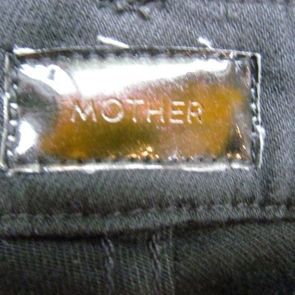 Mother The Looker Ankle Zip Looker Big Stud Black Jeans Womens Size 26 x 28" - Picture 9 of 11